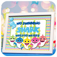 2nd Birthday Baby Shark Rectangle Cake Baby Shark Signs In 2020 Shark Themed Party Baby Shark Shark Birthday Party