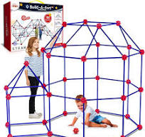 STEM Fort Building Kit for Kids – 180pc DIY Castle and ...