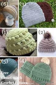 This slightly slouchy, chunky crochet hat pattern is quick and easy to make! Free Camel Stitch Crochet Pattern