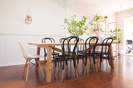 These copper metal chairs in a modern style are great for your bar, bakery the seat is made of wood which makes the stool comfortable to sit on. Dining Chairs Apartment Therapy