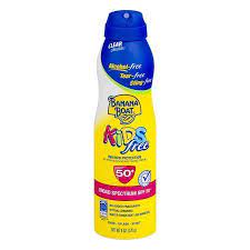 Banana boat kids sport sunscreen provides powerful protection with powerstay technology, so it stays on during active play. Banana Boat Kids Free Clear Sunscreen Spray Spf 50 6 Oz Walmart Com Banana Boat Kids Banana Boat Spray Sunscreen