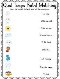Learn vocabulary, terms and more with flashcards, games and other study tools. Quel Temps Fait Il Matching By Miss Luftman Teachers Pay Teachers