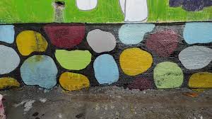  Melukis Motif Batu Di Dinding Tembok Painting Art Green