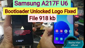 However, we recommend standard users not to unlock the . Sm A217f U6 Bootloader Unlocked Logo Fix Remove File Youtube