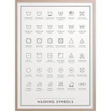 When it comes to doing laundry, you probably either ignore your clothes' care tags entirely or scrutinize them in confusion. Washing Symbols Poster Kunskapstavlan Royaldesign