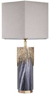 Inspired by mesopotamian pyramids known as ziggurats, our canaan pyramid table lamp features clean blocks of marble stacked in a tapering form. Casa Padrino Luxury Marble Table Lamp Gray Vintage Brass Light Gray 46 X 46 X H 78 Cm Hotel Restaurant Table Lamp Luxury Lights