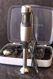 It comes with 8″ and 13″ blending blades that can be used for deeper pots that fits with the motor perfectly. Kitchenaid 5 Speed Hand Blender Review Blender Reviews Kitchen Aid Hand Blender