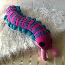 Big Black Bug With White Stripes Striped Centipede Plush Centipede Toy Plush Bug Plush In 2020 Centipede Plush Stuffies