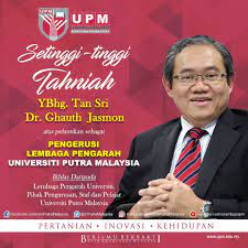 Kenaikan pangkat staf um mengikut satu set kriteria sedangkan staf yang dibawa dari luar diberi pangkat tanpa memenuhi 5) ghauth jasmon berjanji akan letak jawatan sekiranya ranking um jatuh ketika majlis bersama alumni pada 2009. Dr Shamala On Twitter Heartiest Congratulations And The Warmest Of Welcome To Our New Chairman Of Universiti Putra Malaysia Upm Board Of Directors Ybhg Tan Sri Dr Ghauth Jasmon Weloveupm Https T Co 2msny4wz6o