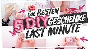 Sie suchen noch nach einem passenden geschenk für weihnachten, den geburtstag ihres besten freundes, ihren hochzeitstag oder einfach nur mal so, um einen lieben menschen zu überraschen? Die 5 Schonsten Last Minute Diy Geschenke Selber Machen Youtube