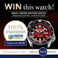 Brian may, cbe, fras, at a press conference immediately after the new horizons flyby of pluto. Sullivan S S S Jewelers Supports The Children S Hunger Project With Seiko Limited Edition Brian May Watch Giveaway