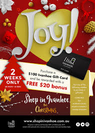 Choose a perfect christmas gift card or voucher from the top 100+ brands. Shop In Ivanhoe This Christmas Shop In Ivanhoe