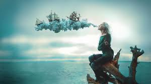 Choose from a curated selection of chill wallpapers for your mobile and desktop screens. Download Wallpaper 1920x1080 Girl Sea Smoke Sailing Ships