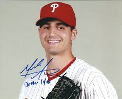 Autographed MARK APPEL 8x10 Philadelphia Phillies Photo -COA