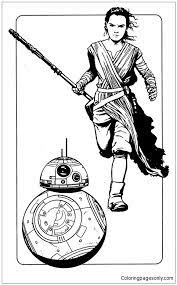 Rey coloring page free printable coloring pages. Star Wars Rey And Bb8 Coloring Pages Cartoons Coloring Pages Coloring Pages For Kids And Adults