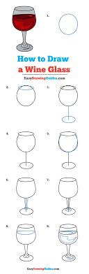 How To Draw A Wine Glass Really Easy Drawing Tutorial Drawing Tutorial Easy Wine Glass Drawing Easy Drawings