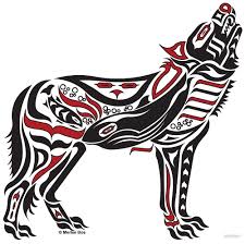 The Melody Original Haida Tlingit Wolf Native American Art Red By Merlee Alaska Art Native American Wolf Native American Animals