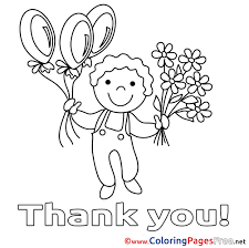 Click the image below to print the page. Thank You Coloring Pages