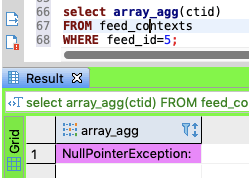 Postgres Array Agg Ctid Returns Null Pointer Exception Issue 6437 Dbeaver Dbeaver Github