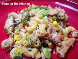 Chicken Vegetable Macaroni Quick Recipe By Huma In The Kitchen Macaroni Recipes Chicken Recipes Chicken Macaroni Recipe