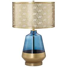 Taurus Cobalt Blue And Gold Tapered Jug Table Lamp 16h26 Lamps Plus Blue Table Lamp Gold Table Lamp Lamp