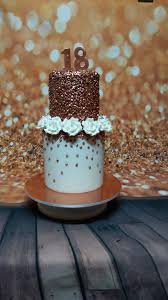 18th Birthday Rose Gold Cake Ideas Rose Gold 18th Birthday Cake 18th Birthday Cake Cake Vanilla Cake