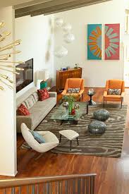 Blurred living room with couches. Fall Into Orange Living Room Accents For All Styles