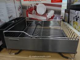 Kitchenaid Stainless Steel Dish Drying Rack Costco Dish Rack Drying Kitchen Rack Dish Drainers