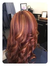 The glasses of all frames and shapes match the hairstyle with bangs in the cutest way. 72 Stunning Red Hair Color Ideas With Highlights