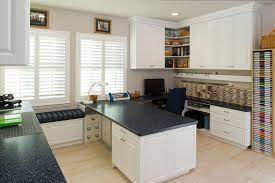 We originally hemmed and hawed about making this space the playroom since it's downstairs. Craft Rooms Home Office Miami By Closet Factory Fort Lauderdale Houzz