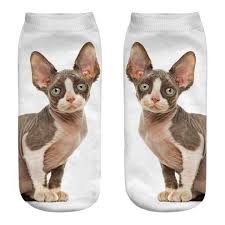 3d Print Cat Socks 3d Print Cat Socks Show Your Fun Fascination Of Your Favorite Pet By Wearing This 3d Printed Cat Socks Made Cat Socks Cartoon Cat Cat Print
