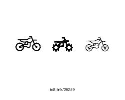 Free Flat Dirt Bike Icon Of Dotty Dots Available For Download In Png Svg And As A Font Graphicdesign Icons Desi Bike Icon Dirt Bike Tattoo Car Tattoos