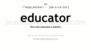 Pronunciation of tutoring with 5 audio pronunciations, 6 synonyms, 13 translations, 3 sentences and more for tutoring. How To Pronounce Educator English Pronunciation Youtube