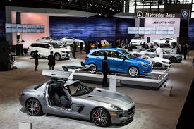 here s a look at what we took to the new york auto show from the world premiere of the cla45 amg to the zero emission b class el mercedes benz benz sports car