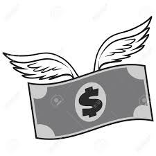 Black And White Flying Dollar A Vector Cartoon Illustration Royalty Free Cliparts Vectors And Stock Illustration Image 97443978 20ss new luxurious brand designer fashion us dollar bear black white tshirts crewneck tee breathable. black and white flying dollar a vector cartoon illustration
