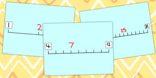 blank number line flipchart counting aid count number line