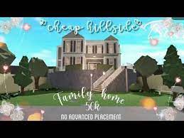 50k Hilltop Family Home No Advanced Placement Bloxburg Mobile Speedbuild Youtube Hilltop Home And Family Placement