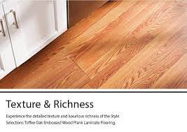 Pergo red oak wood planks laminate flooring sample. Style Selections Toffee Oak 8 07 In W X 47 63 In L Embossed Wood Plank Laminate Flooring 21 36 Sq Ft In The Laminate Flooring Department At Lowes Com
