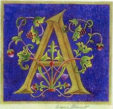 Diane Calvert Official Homepage Medieval Illuminations For The 21st Century Calligraphy Calligraphy Buchs Alphabet Art Illuminated Letters Medieval Art