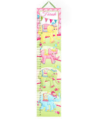 Amazon Com Toad And Lily Canvas Growth Chart Batik Elephant
