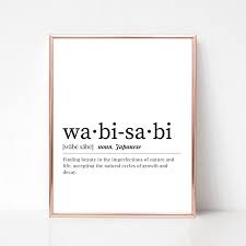 Wabi Sabi Definition Printable Japanese Dictionary Wall Art Etsy One Word Quotes Unusual Words Peace Quotes