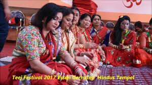 This hanumanji temple is considered most holy and sacred. Teej Puja Fastival Hindus Temple Essen Germany Youtube