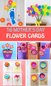 Today, i'm sharing four simple kids thank you card ideas. 16 Mother S Day Flower Cards For Kids To Make Non Toy Gifts