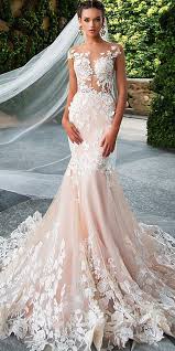 Glamorous Tulle Jewel Neckline See Through Bodice Mermaid Wedding Dresses With Lace Appliques Wedding Dresses Wedding Dresses 2017 Bridal Dresses