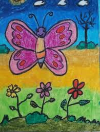 Learn how to draw garden pictures using these outlines or print just for coloring. Butterfly In The Garden Art Starts