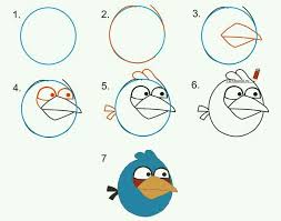 Angry Bird Bird Drawings Easy Drawings Doodle Drawings