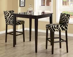 Fancy Dark Zebra Dining Chairs Home Decorating Ideas Zebra Dining Room Bar Dining Table Bar Height Dining Table