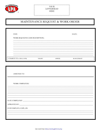 Vehicle maintenance request forms are forms that are used when company, or even private. Maintenance Work Order Template Excel Download Order Template For Free Pdf Or Word