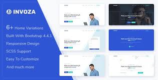 Invoza Responsive Landing Page Template By Themesdesign Themeforest