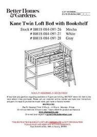 Kane Twin Loft Bed Assembly Manual Twin Loft Bed Loft Bed Twin Mattress Size